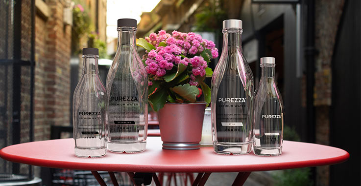 Purezza premium sparkling and still water bottles